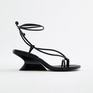 Zara ankle wrap sandal Sz 39